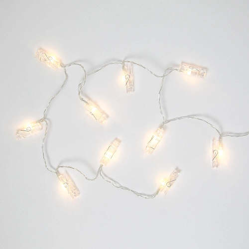 Battery Powered Clip String Light Set