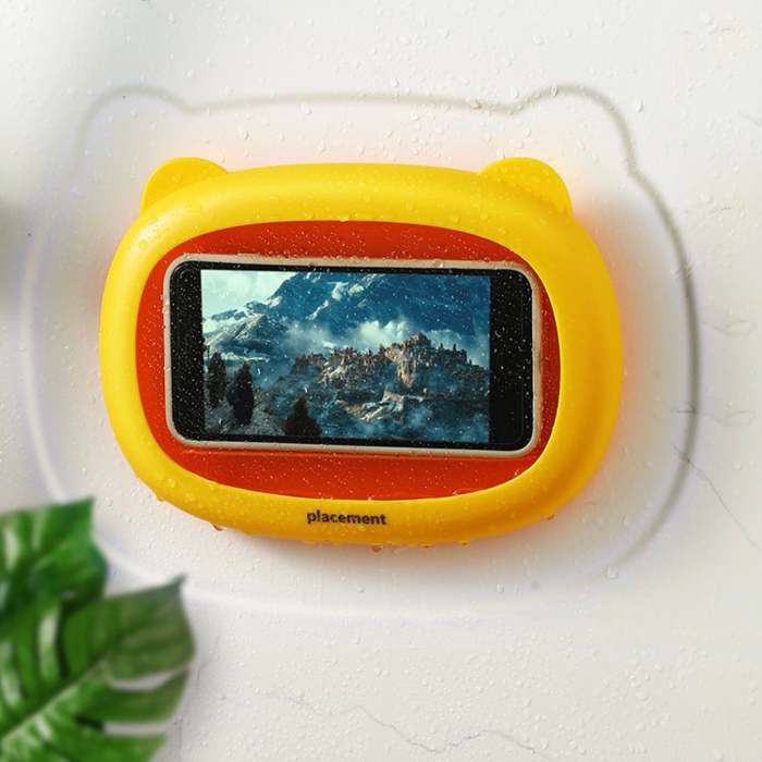 Cute Cat Shape Waterproof Mobile Box Wall Mounted Holder