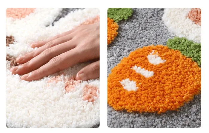 Cute Happy Bunny Rabbit Home & Bathroom Anti-Slip Mat Carpet