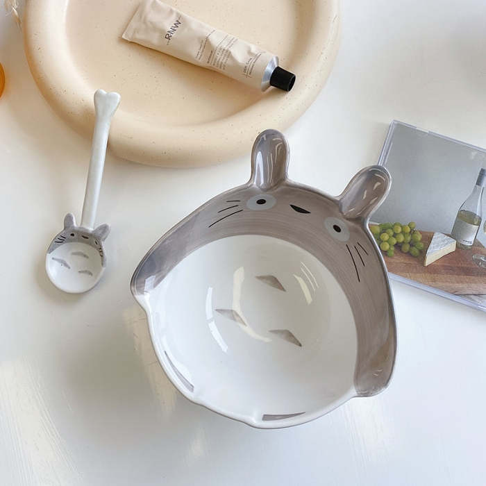 Cute Japanese Style Totoro  Pattern Ceramic Bowl
