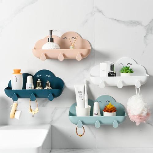 Cute Wall-Mounted Cloud Baby Bathroom Storage Box