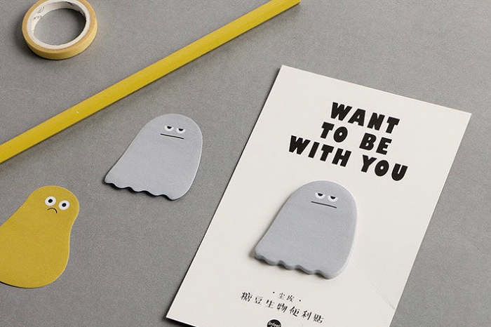 Cute Korean Style Bean Candy Cartoon Memo Pad