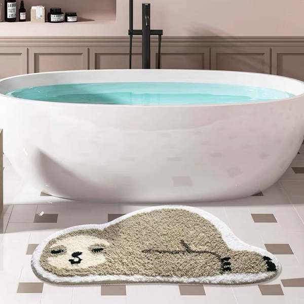 Cute Kawaii Anti-Slip Lazy Sloth Bathroom & Door Entrance Mat