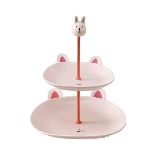 Cute Animal Style Afternoon Tea Multi-Layer Display Stand