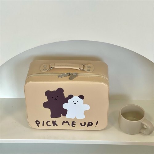 Cute Bear Cartoon Cosmetic Make Up Travel Toiletry Bag