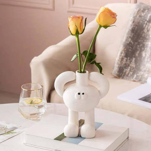Cute Mr. Big Toe Ceramic Mini Vase