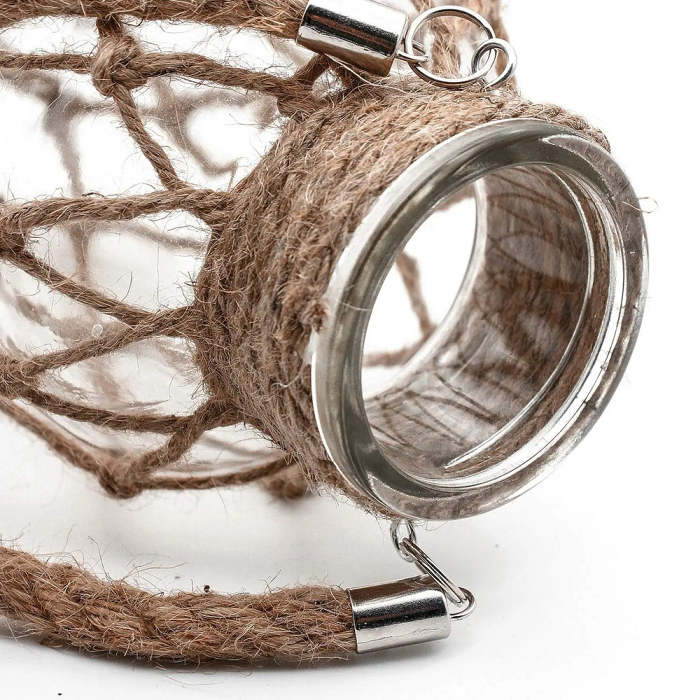 Rustic Hanging Glass Jar
