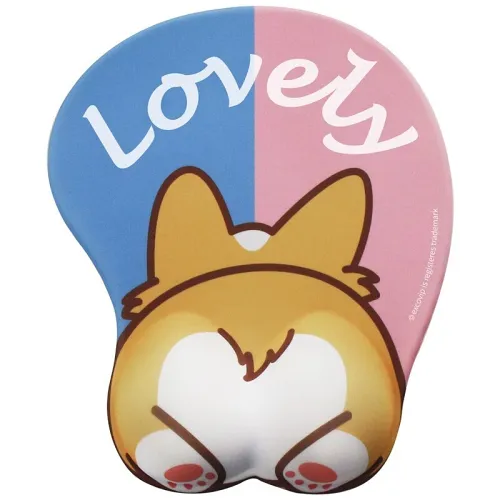 Kawaii 3D Corgi Silicone Non-Slip Mouse Pad