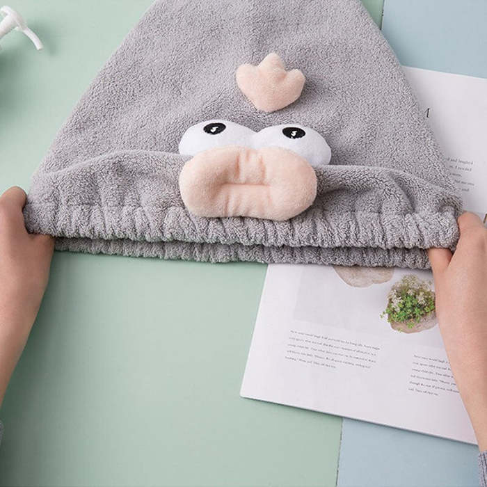 Cute Cartoon Novelty Fun Animal Shower Hair Cap Bonnet