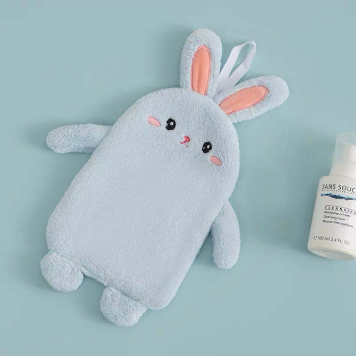 Cute Coral Fleece Bunny Rabbit Hand Wiping Towel