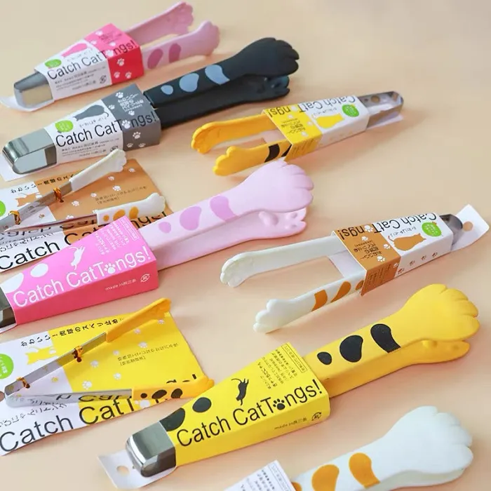 Cute Kawaii Cat Paw Stainless Steel Cooking Tong
