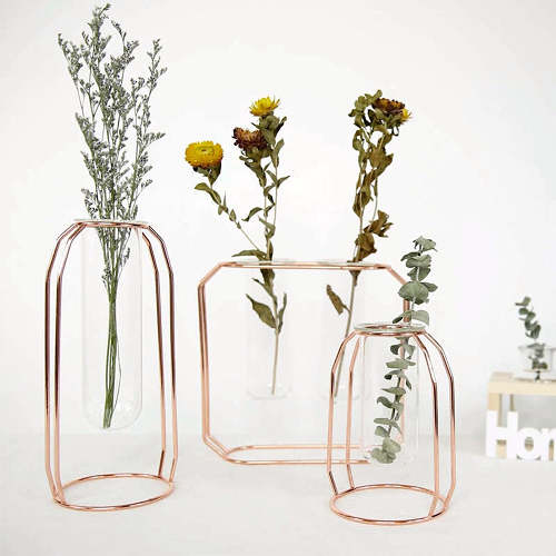 Brass Outline Vase