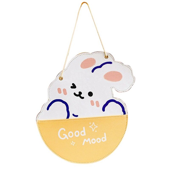 Cute Kawaii Bear & Bunny Wall Mounted Hanging Storage Bag Decor