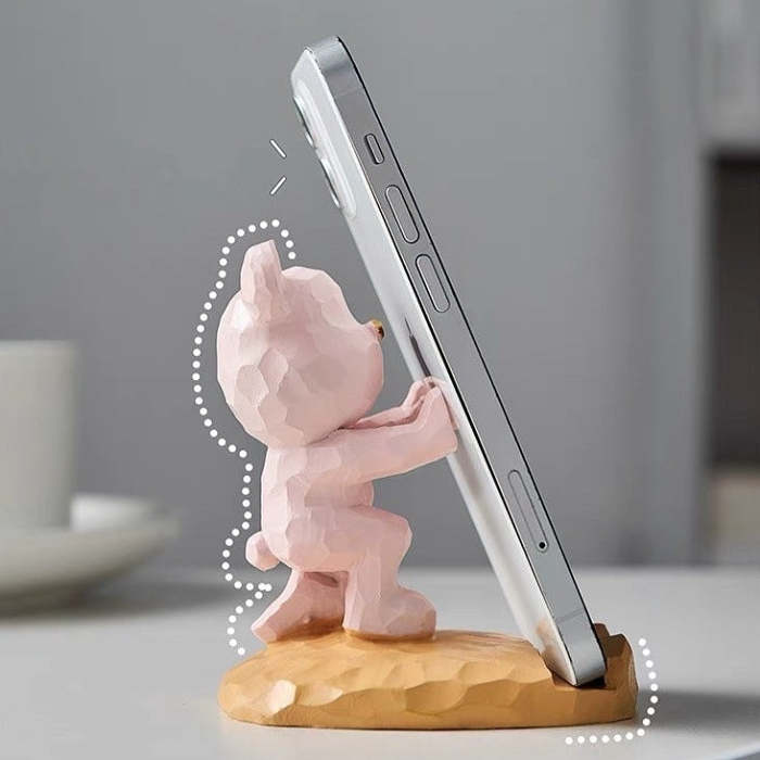 Cute Nordic Style Dimensional Bear Phone Stand Holder