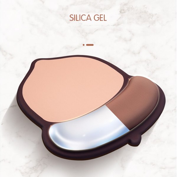 Cute 3D Chestnut Ergonomic Silicone Mouse Pad