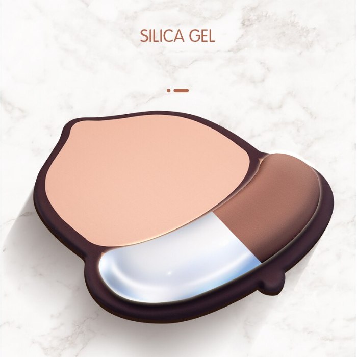 Cute 3D Chestnut Ergonomic Silicone Mouse Pad