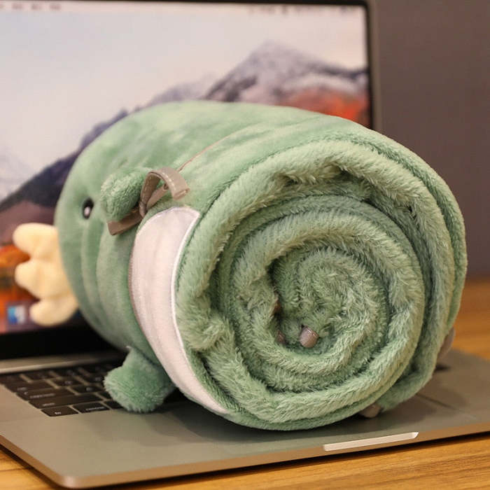Kawaii Cute Cartoon Animal Roll Flannel Blanket