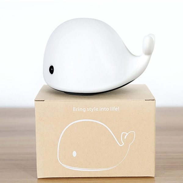 Cute Whale Silicone LED Night Light
