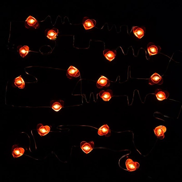Little Red Hearts Fairy String Lights