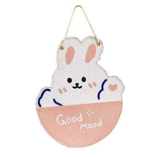 Cute Kawaii Bear & Bunny Wall Mounted Hanging Storage Bag Decor