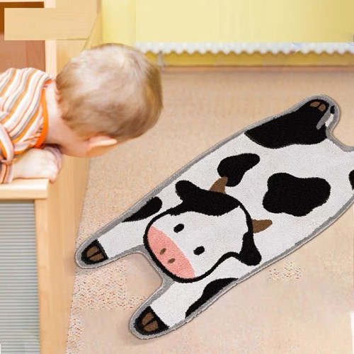 Cute Cow Full Body Shape Long Door Entrance & Bathroom Mat