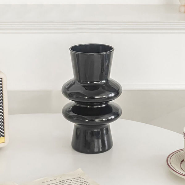 Wavy Glass Flower Vase