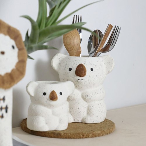 Cute Koala Decor Flower Pot for Gardening and Planting