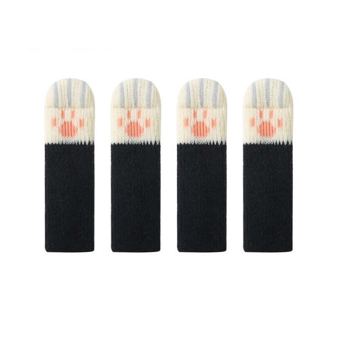 Cute Kawaii 4 Piece Set Table & Chair Leg Protection Anti-Slip Socks Cover