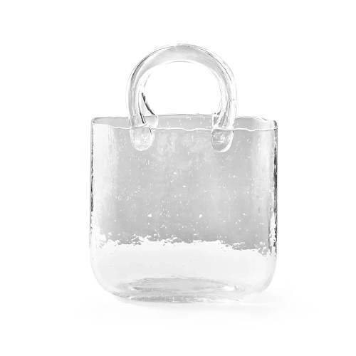 Shopping Bag Glass Vase