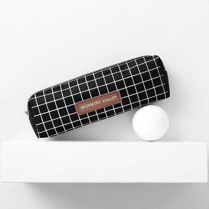 Korean Style Cute Patterned Canvas Pencil Case