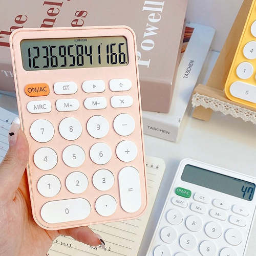 Cute Pastel Candy Color Hand Size Mini Calculator