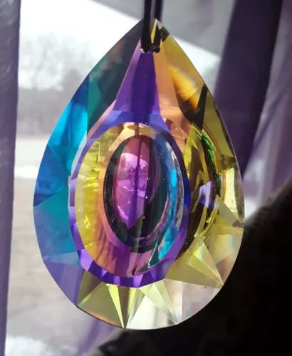 Crystal Wind Spinner Garden Decor