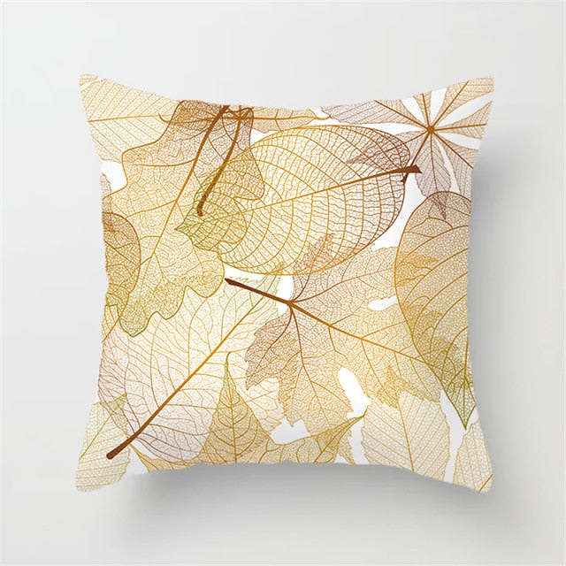 Tropical Plants Pattern Pillow Case
