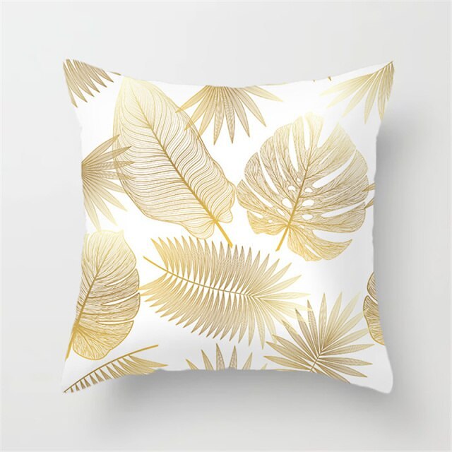 Tropical Plants Pattern Pillow Case