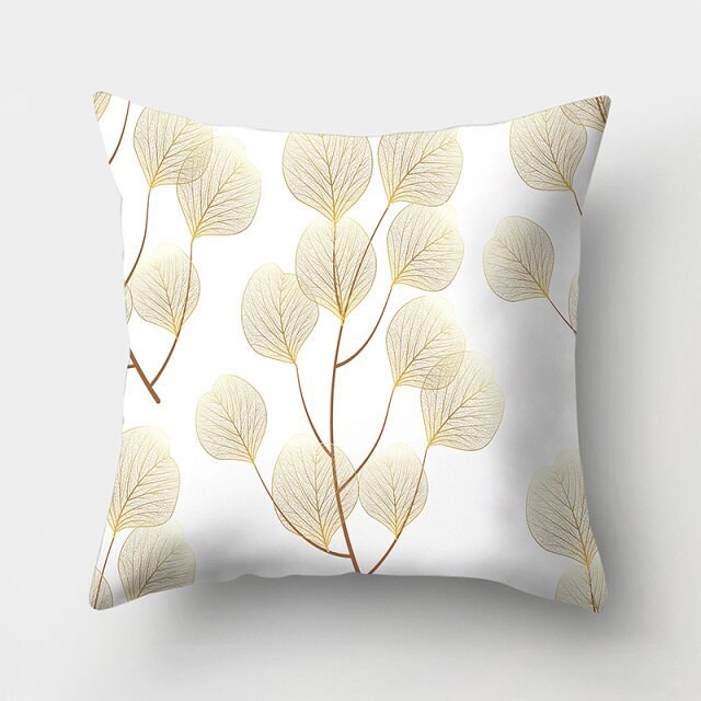 Tropical Plants Pattern Pillow Case