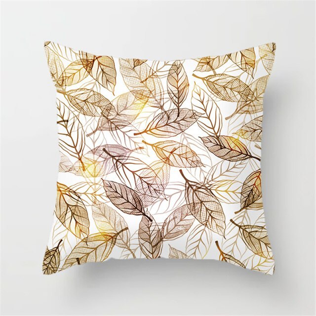 Tropical Plants Pattern Pillow Case