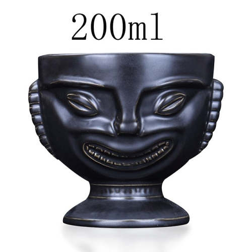 Retro cocktail bar ceramic cup personality Hawaii glasses TIKI totem
