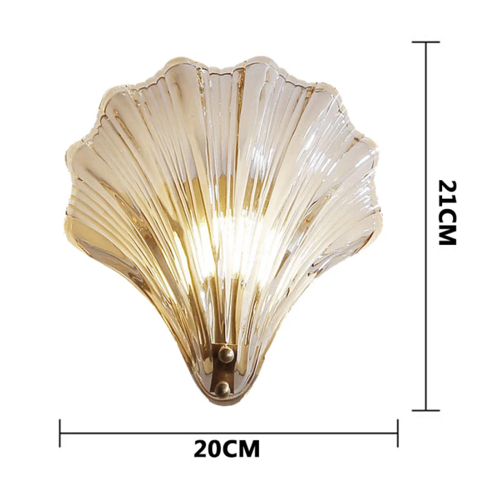 Art Deco Sea Shell Wall Sconce