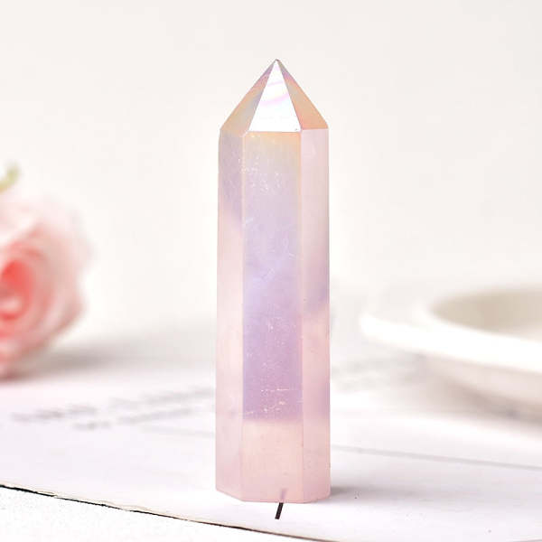 Rose Quartz Crystal Wand