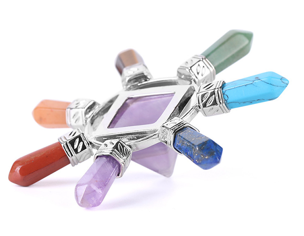 Natural crystals Seven Chakra jewelry