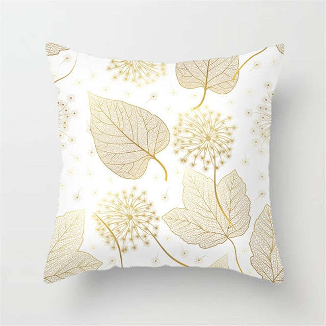 Tropical Plants Pattern Pillow Case