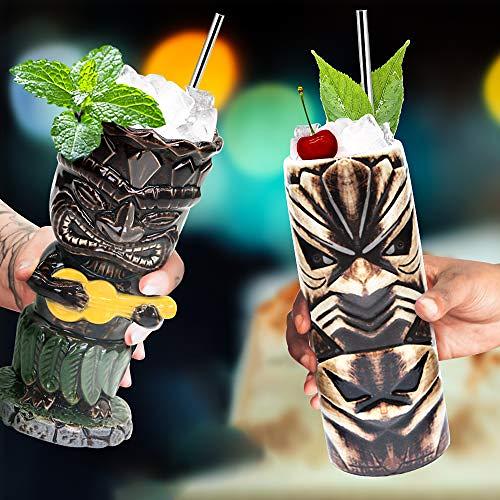 Set of 4– Ceramic Hawaiian Tiki Mugs