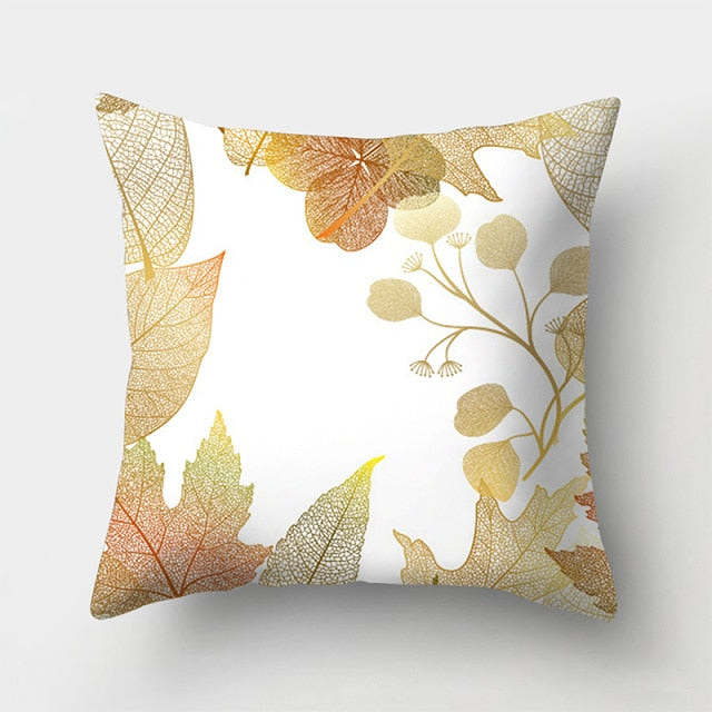 Tropical Plants Pattern Pillow Case