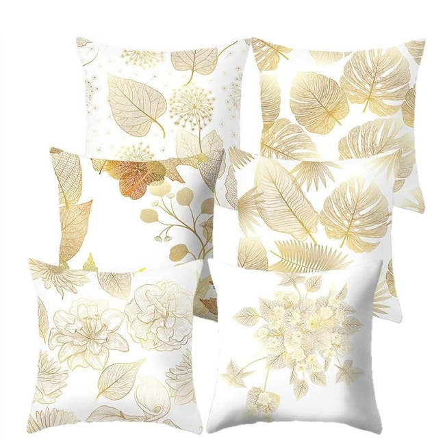 Tropical Plants Pattern Pillow Case