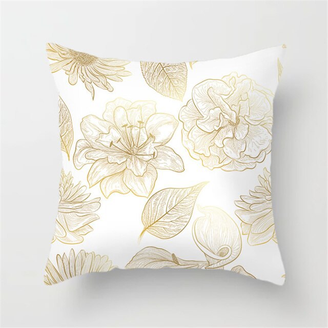 Tropical Plants Pattern Pillow Case