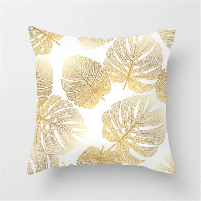 Tropical Plants Pattern Pillow Case