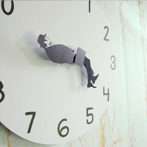 Funny Wall Clock Minimalist Round Wall Clock