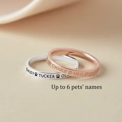Custom Pet Name Ring