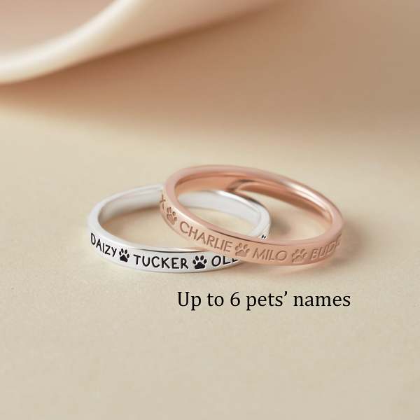 Custom Pet Name Ring