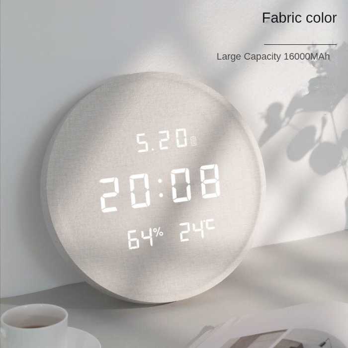 Digital Wooden Wall Clock Luxury Design